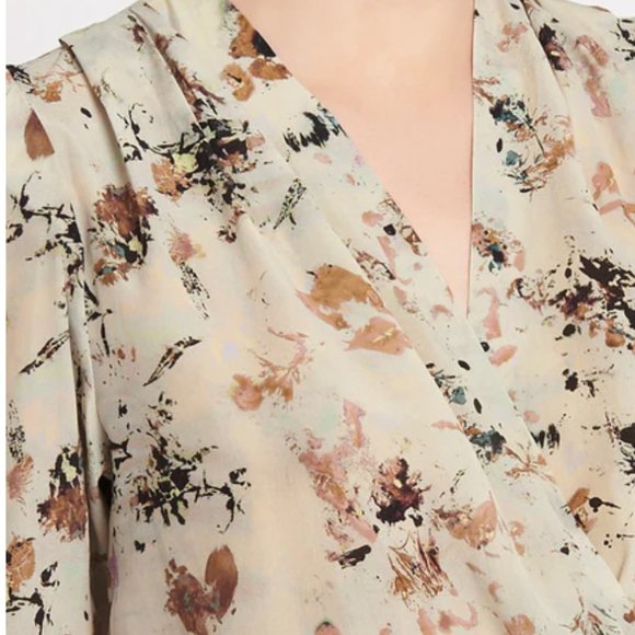 IRO Myla Floral Print V Neck Blouse - Picture 3 of 12